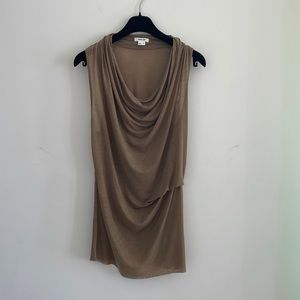 Helmut Lang sheer cowl neck top!
